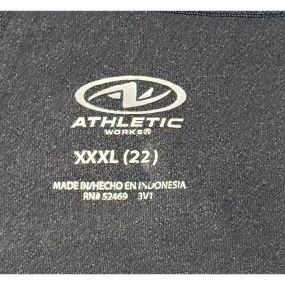 Athletic Works Black V-Neck Racerback Sports Bra Size XXXL (22) - Picture 5 of 7